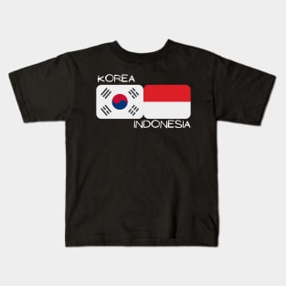 Korean Indonesian - Korea, Indonesia Kids T-Shirt